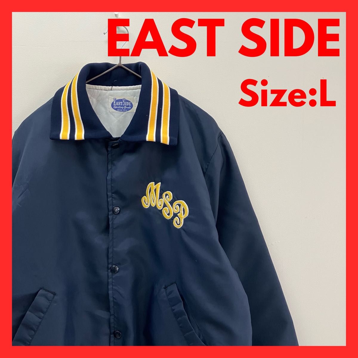 美品】90s古着 スタジャン ブルゾン メンズ ネイビー L|Yahoo 美品】90s古着 スタジャン ブルゾン メンズ ネイビー L|Yahoo