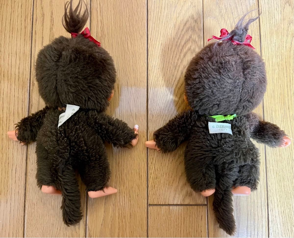 モンチッチ 2体セット 泣き顔 ぬいぐるみ セキグチ 1974 レトロ モンチッチ 2体セット 泣き顔 ぬいぐるみ セキグチ 1974 レトロ