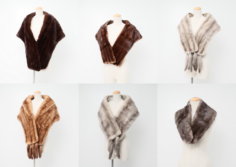GR3822△《まとめ売り 6点セット》大判 ミンク MINK リアル GR3822△《まとめ売り 6点セット》大判 ミンク MINK リアル
