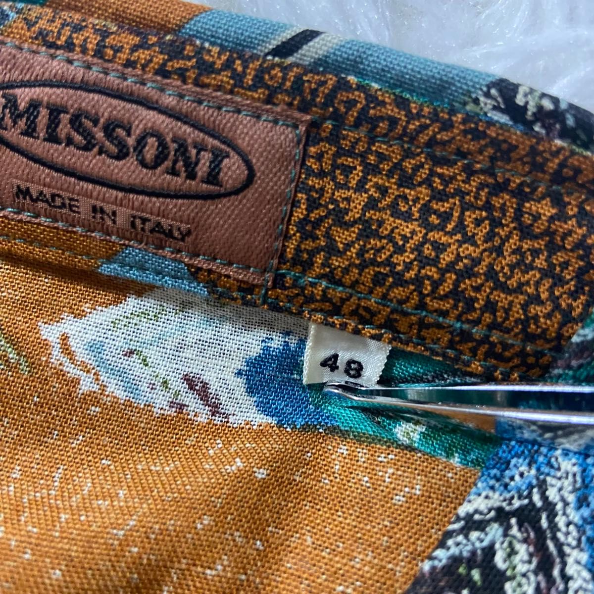 MISSONI ミッソーニ 】 メンズ 長袖シャツ 総柄 サイズ表記 48 MISSONI ミッソーニ 】 メンズ 長袖シャツ 総柄 サイズ表記 48