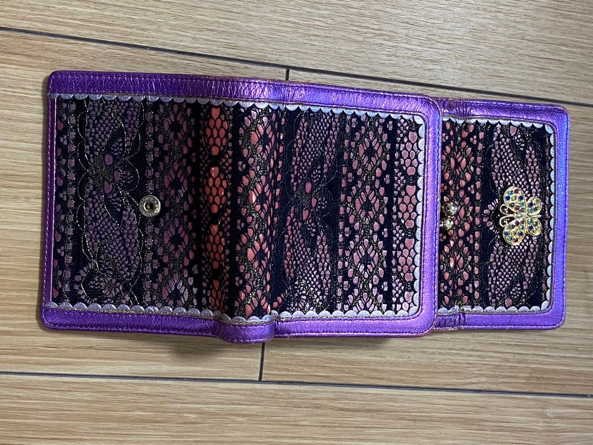 ANNA SUI 三つ折り財布 レース 蝶 パープル|Yahoo!フリマ(旧 ANNA SUI 三つ折り財布 レース 蝶 パープル|Yahoo!フリマ(旧