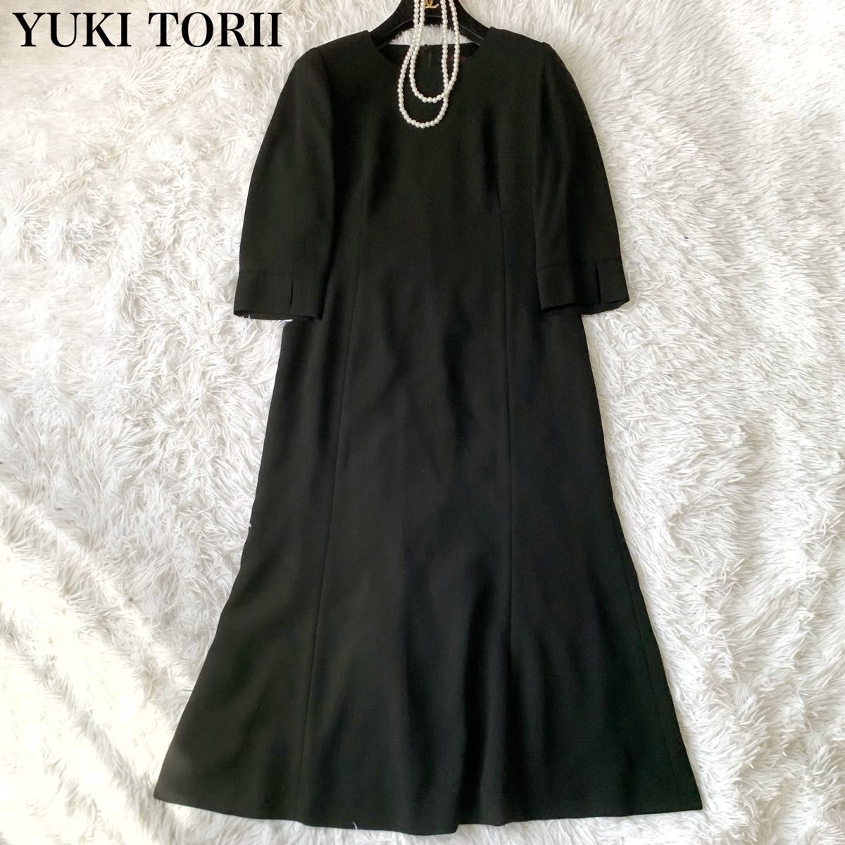 YUKI TORII ユキトリイ ブラックフォーマルワンピース 冠婚葬祭 YUKI TORII ユキトリイ ブラックフォーマルワンピース 冠婚葬祭