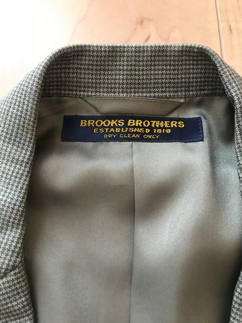 美品！BROOKS BROTHERS ブルックスブラザーズ スーツ 千鳥格子 ライトブラウン A7！の画像1