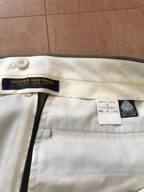 美品！BROOKS BROTHERS ブルックスブラザーズ スーツ 千鳥格子 ライトブラウン A7！_画像7