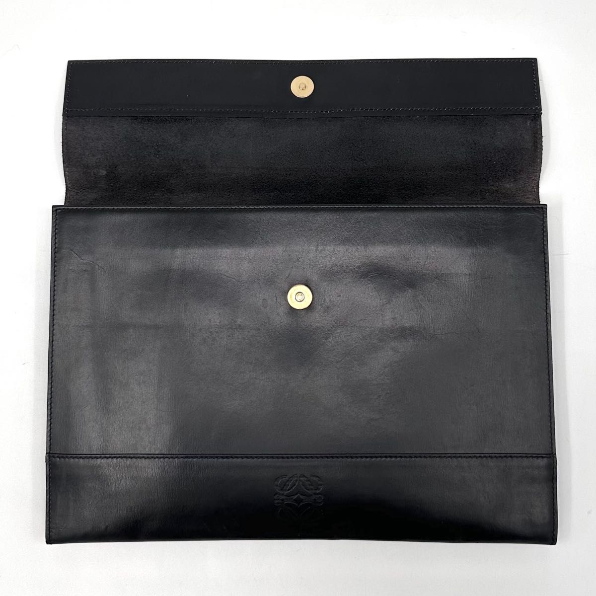 極美品】LOEWE ロエベ クラッチバッグ セカンド ビジネス 書類鞄 極美品】LOEWE ロエベ クラッチバッグ セカンド ビジネス 書類鞄