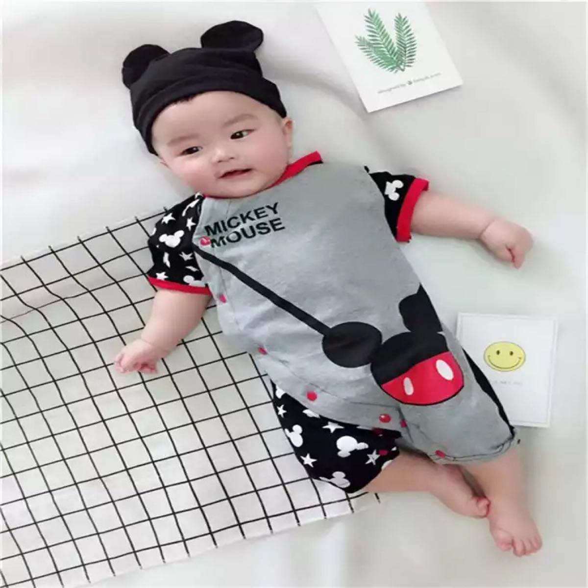 Paypayフリマ ディズニー Disney ミッキー半袖ロンパース70 80 90 95cm Paypayフリマ ディズニー Disney ミッキー半袖ロンパース70 80 90 95cm