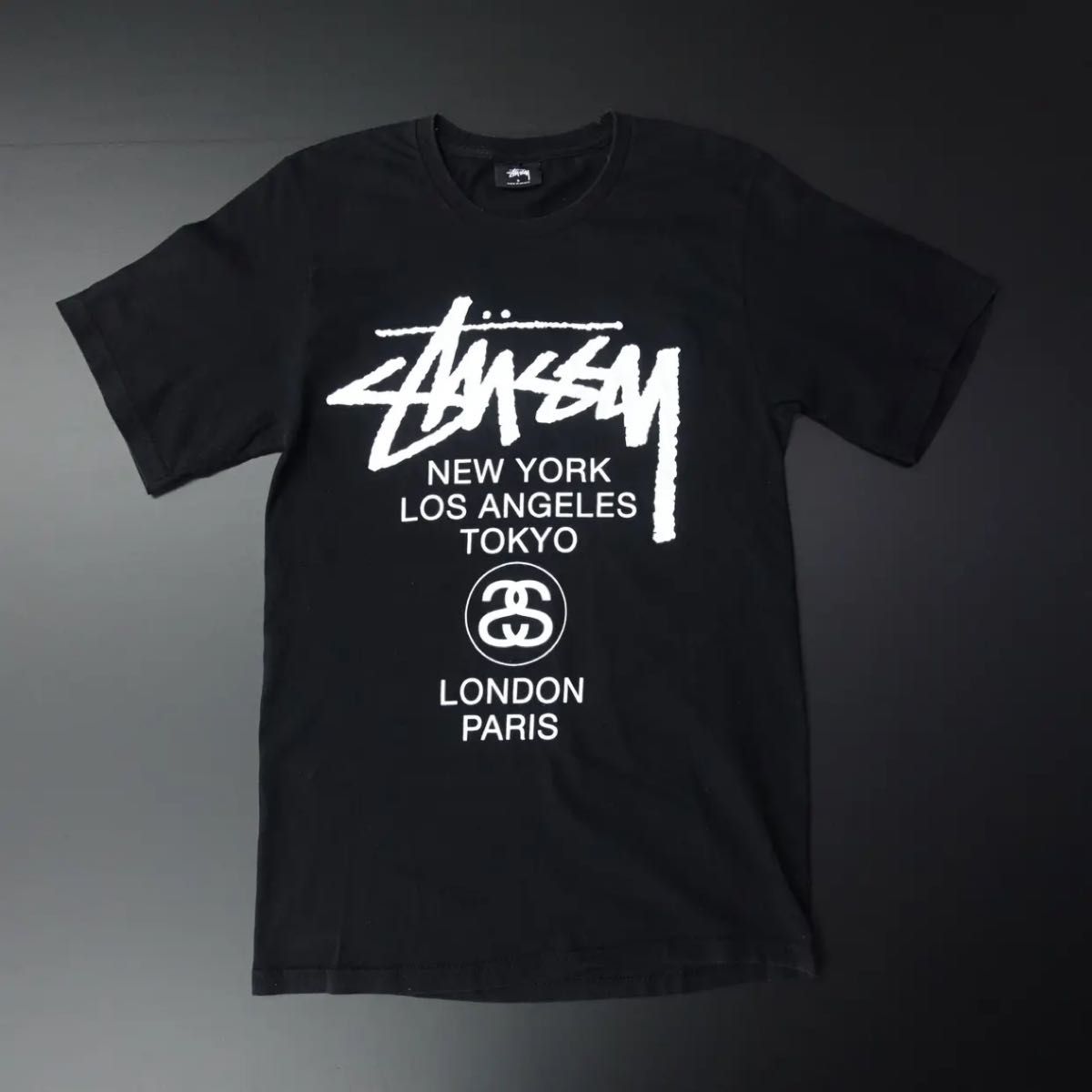 00s Vintage Stussy ステューシー 半袖プリントTシャツ ワールド 00s Vintage Stussy ステューシー 半袖プリントTシャツ ワールド
