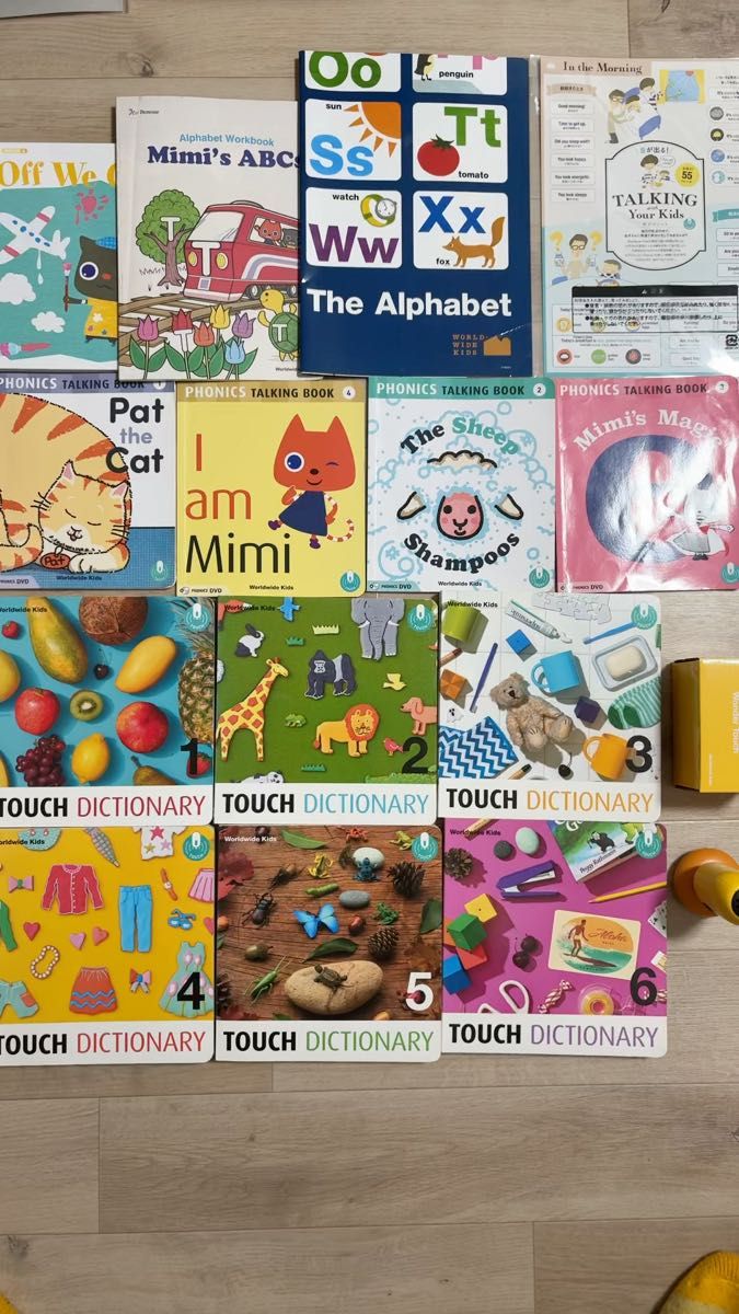 Worldwide Kids フォニックス 英語教材 まとめ売り タッチ辞書 絵本