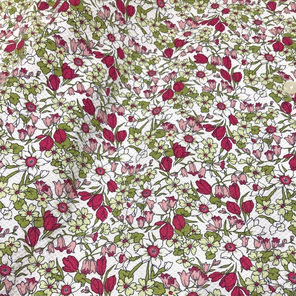 LIBERTY リバティ シャツ フラワー 小花 長袖 Mサイズ 日本製 LIBERTY リバティ シャツ フラワー 小花 長袖 Mサイズ 日本製