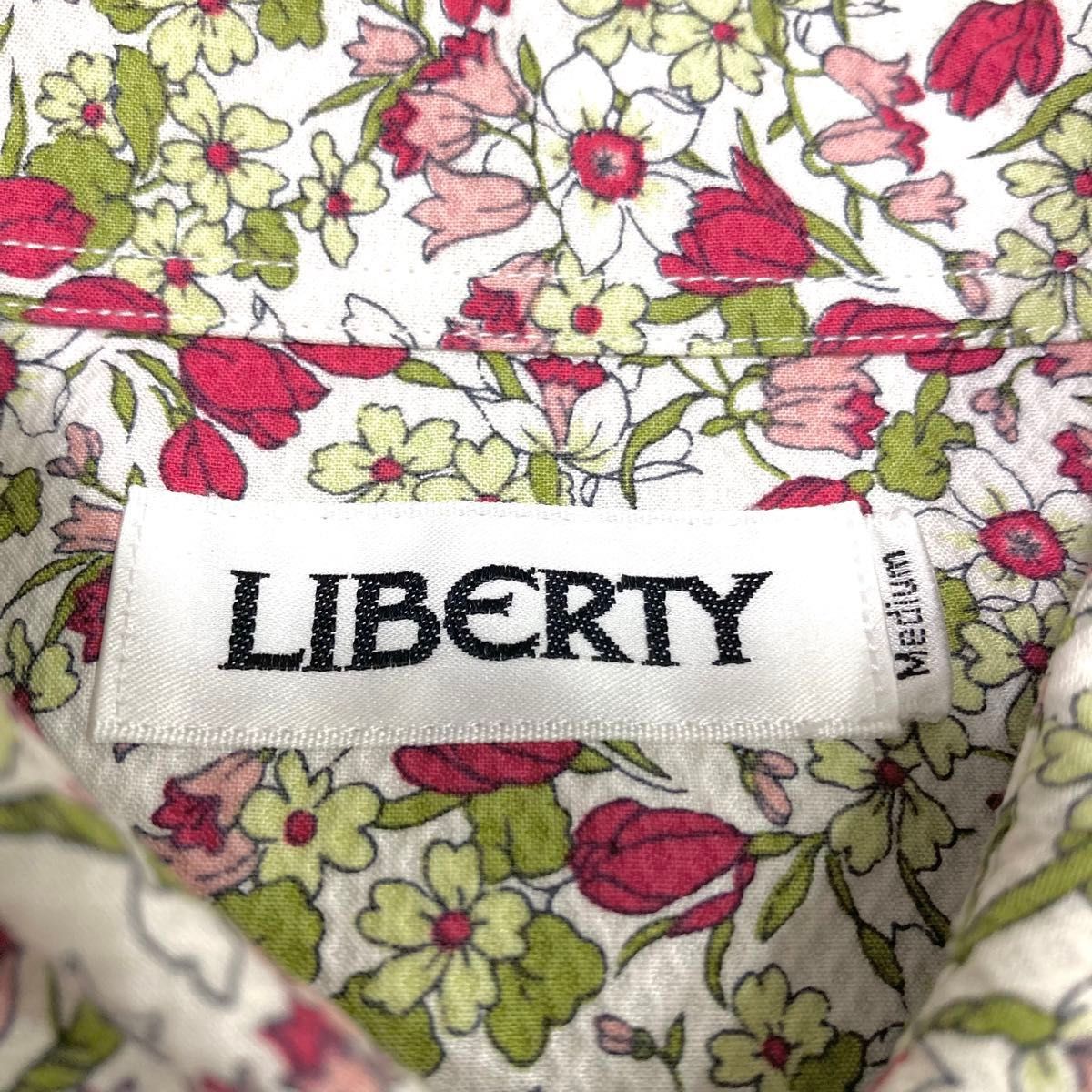 LIBERTY リバティ シャツ フラワー 小花 長袖 Mサイズ 日本製 LIBERTY リバティ シャツ フラワー 小花 長袖 Mサイズ 日本製