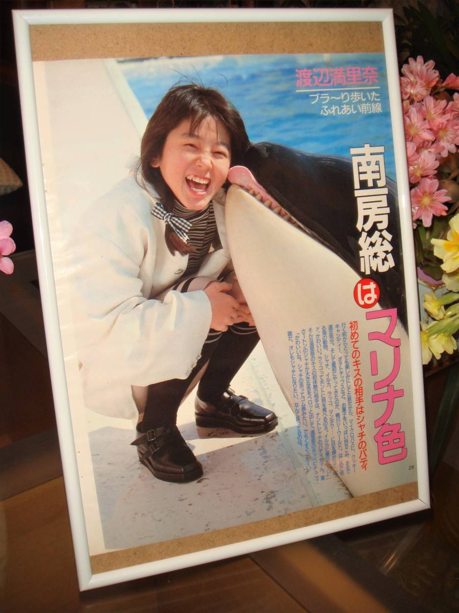 ヤフオク 渡辺満里奈 鴨川シーワールド シャチ 当時物 ヤフオク 渡辺満里奈 鴨川シーワールド シャチ 当時物