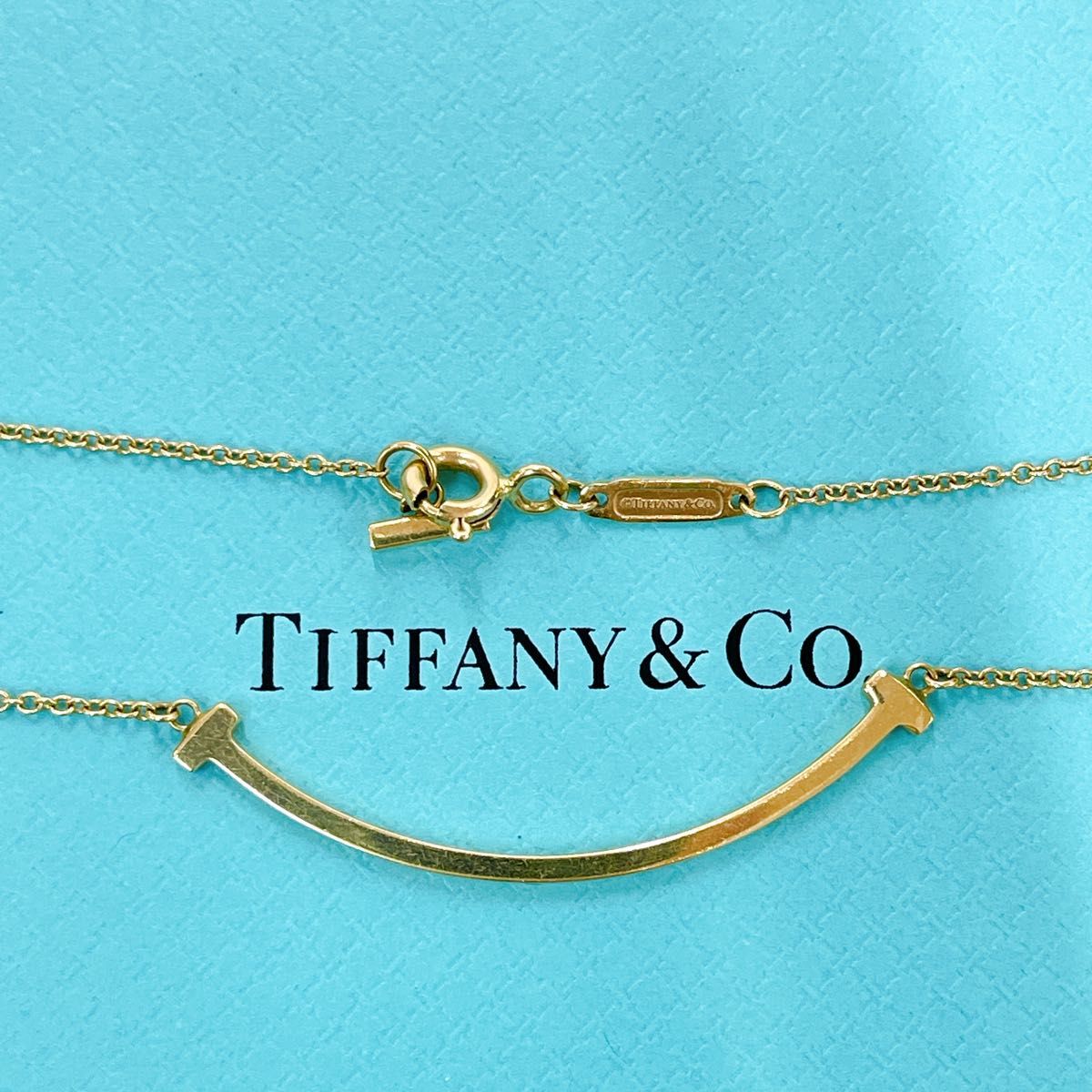 TIFFANY&Co ティファニー Tスマイル ネックレス スモール K18 TIFFANY&Co ティファニー Tスマイル ネックレス スモール K18