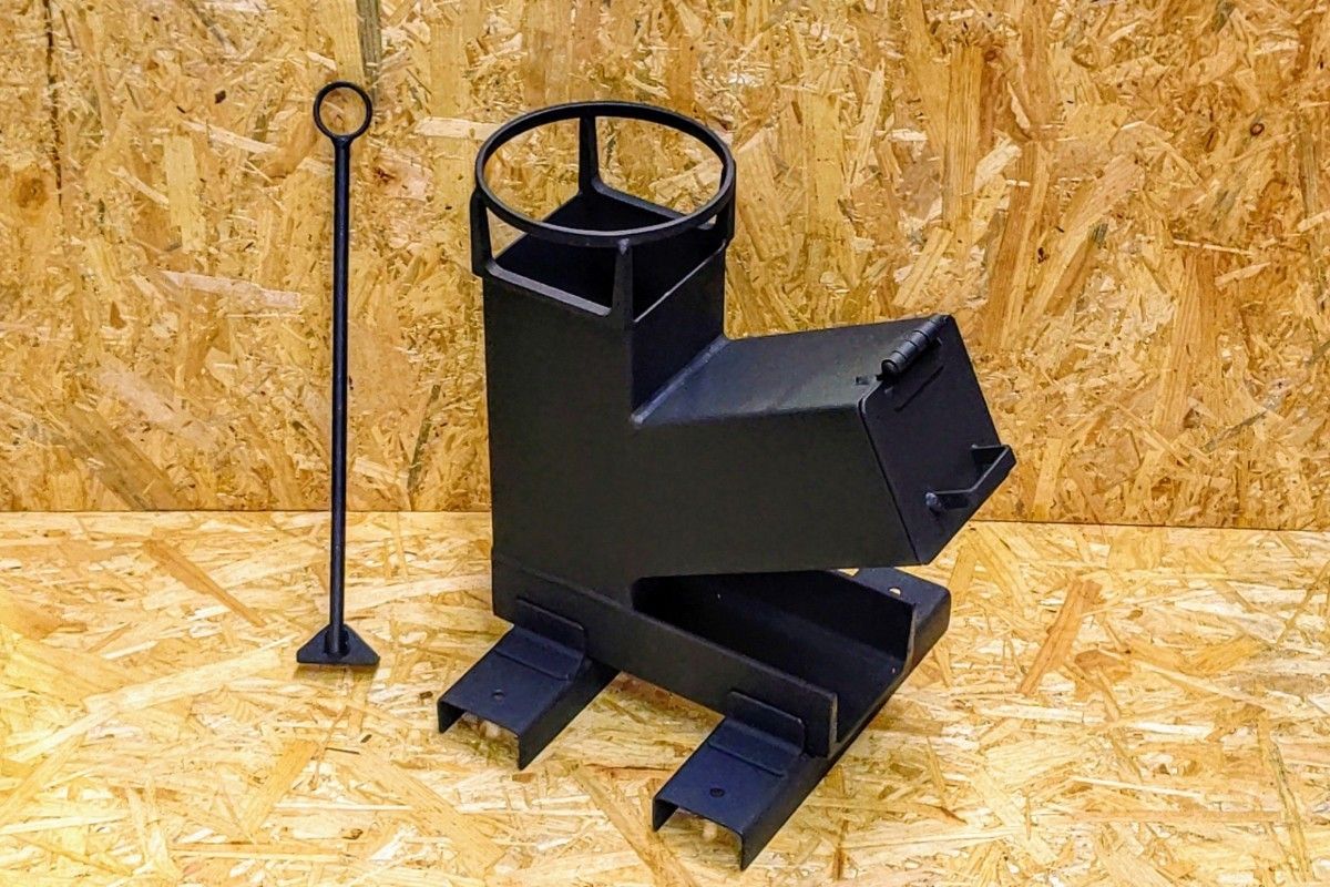 ロケットストーブ アッシュスクレイパー(灰かき棒) ミニ架台 3 ロケットストーブ アッシュスクレイパー(灰かき棒) ミニ架台 3