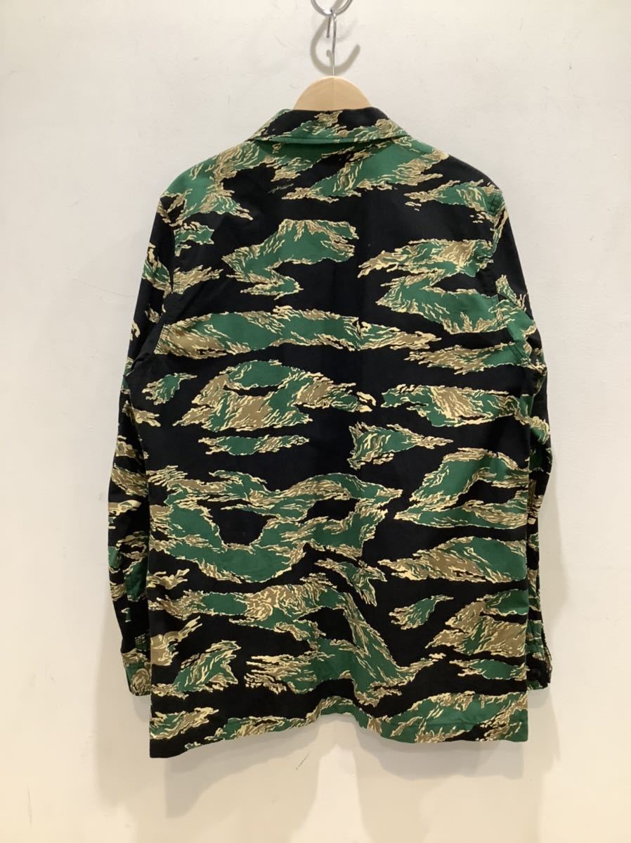 A BATHING APE A Bathing Ape BAPE Tiger duck M-65 military jacket green camouflage -ju size XL