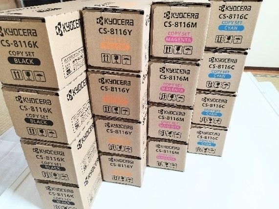 KYOCERA トナーカートリッジ CS-8116 4色 x 4セット|Yahoo KYOCERA トナーカートリッジ CS-8116 4色 x 4セット|Yahoo