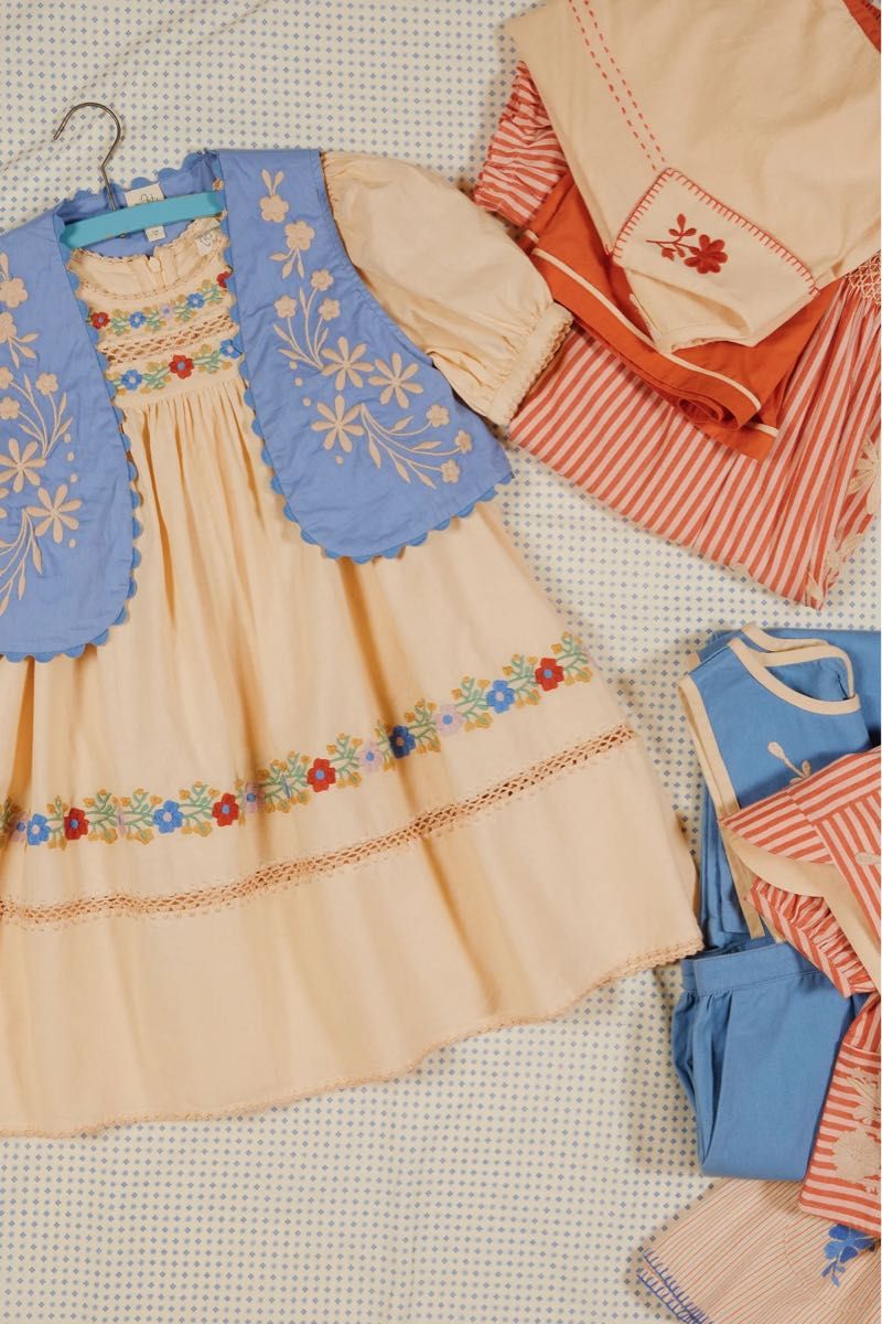 Apolina Patsy Dress 7-9y ワンピース ドレス アポリナ 刺繍 8y Apolina Patsy Dress 7-9y ワンピース ドレス アポリナ 刺繍 8y