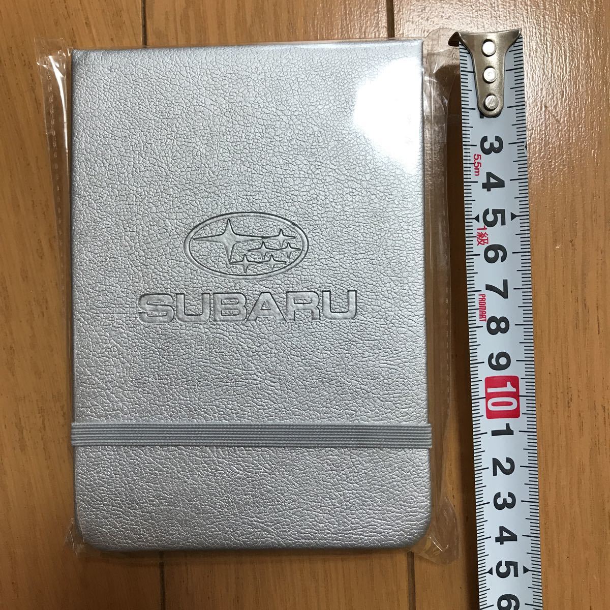  Subaru original vertical type hard cover Note silver new goods unused 