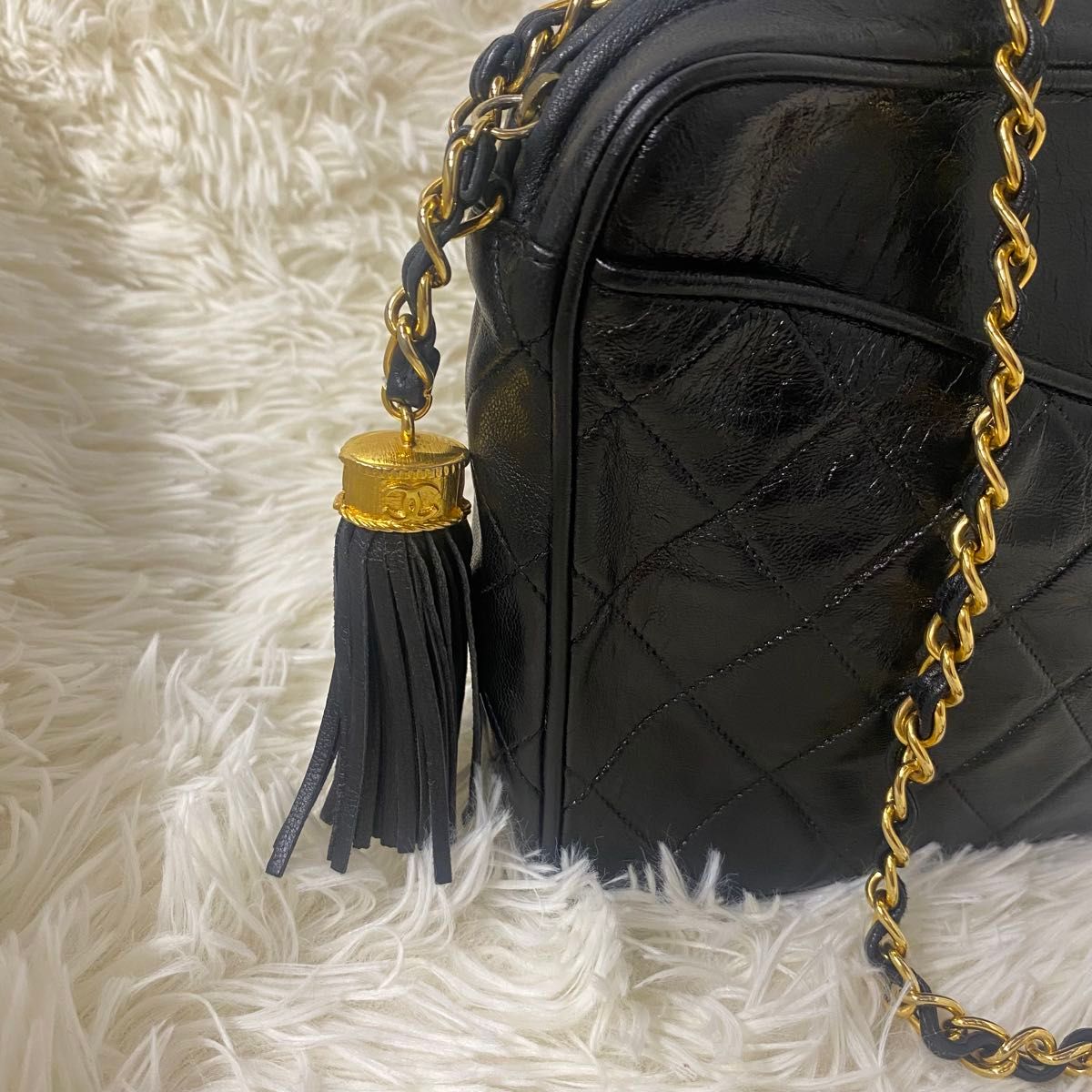 CHANEL シャネル マトラッセ ラムスキン ココマーク チェーン CHANEL シャネル マトラッセ ラムスキン ココマーク チェーン