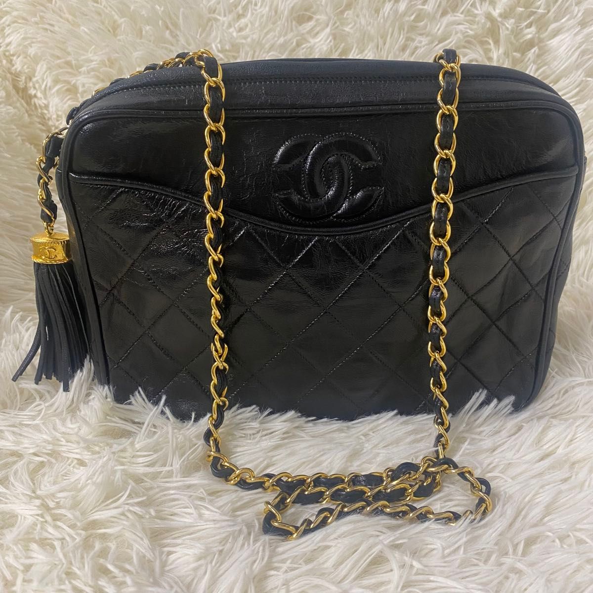 CHANEL シャネル マトラッセ ラムスキン ココマーク チェーン CHANEL シャネル マトラッセ ラムスキン ココマーク チェーン
