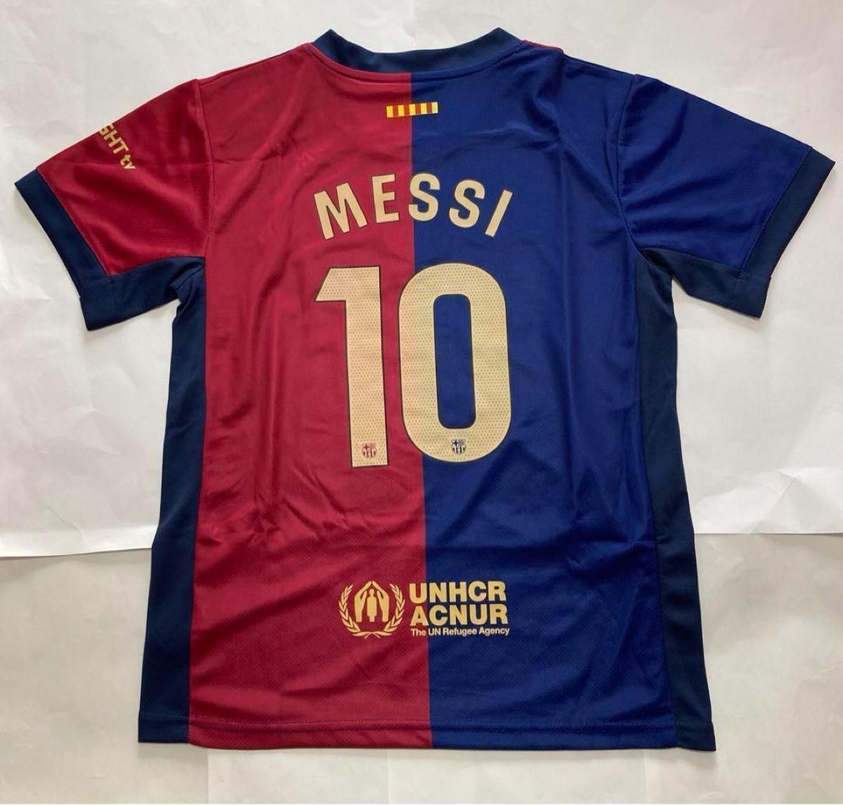 3点セット 新品 メッシ サッカーユニフォーム バルセロナ キッズ 3点セット 新品 メッシ サッカーユニフォーム バルセロナ キッズ