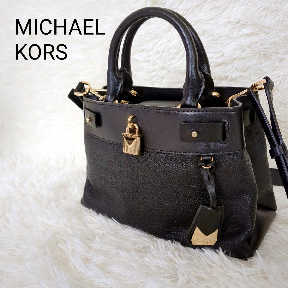 美品 MICHAEL KORSマイケルコース 2way ショルダーバッグ レザー 美品 MICHAEL KORSマイケルコース 2way ショルダーバッグ レザー
