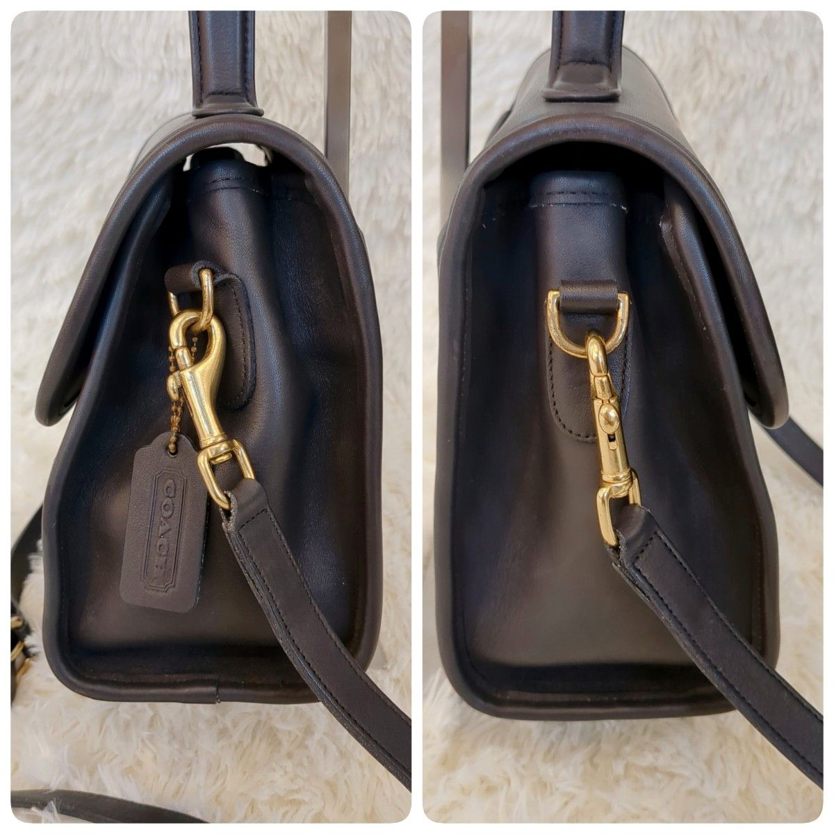 美品 オールドコーチ 2way ショルダーバッグ ターンロック 美品 オールドコーチ 2way ショルダーバッグ ターンロック
