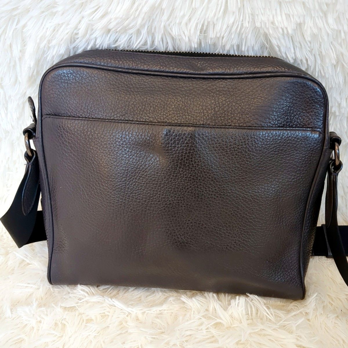 美品 COACH コーチ ショルダーバッグ チャールズ ペブルドレザー 美品 COACH コーチ ショルダーバッグ チャールズ ペブルドレザー