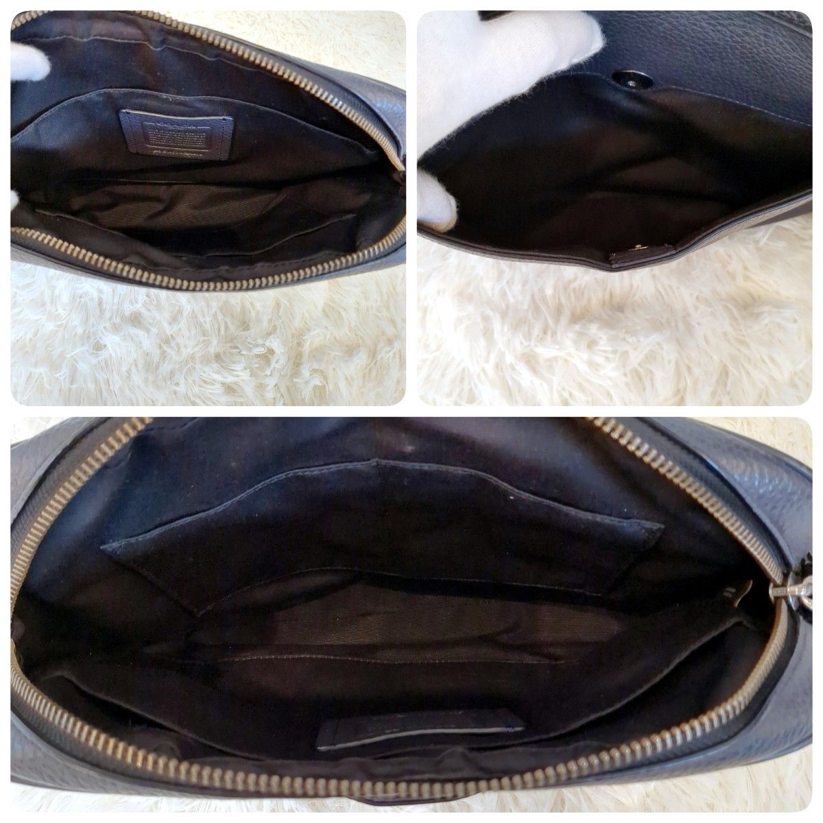 美品 COACH コーチ ショルダーバッグ チャールズ ペブルドレザー 美品 COACH コーチ ショルダーバッグ チャールズ ペブルドレザー