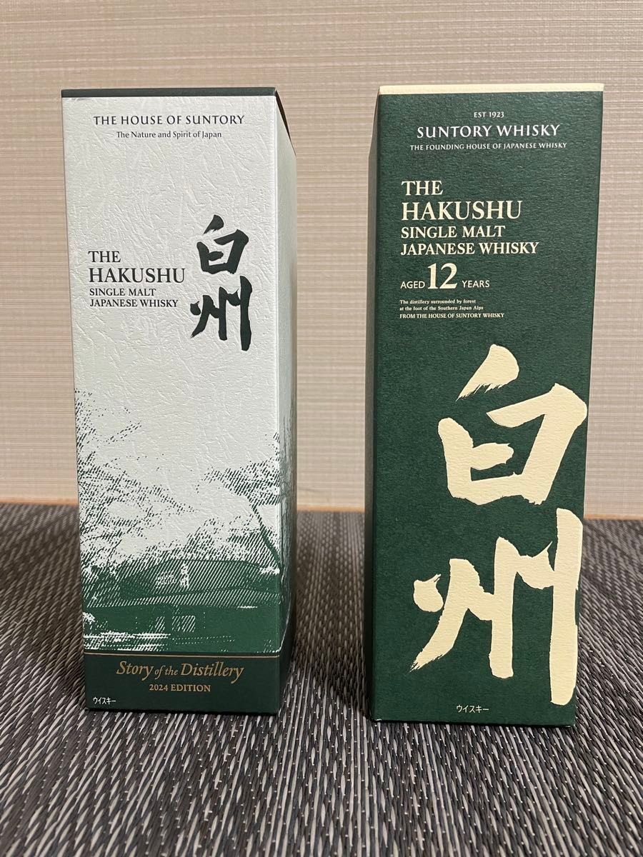 白州 サントリー 白州12年 Story of the Distillery 各1本 合計2 白州 サントリー 白州12年 Story of the Distillery 各1本 合計2
