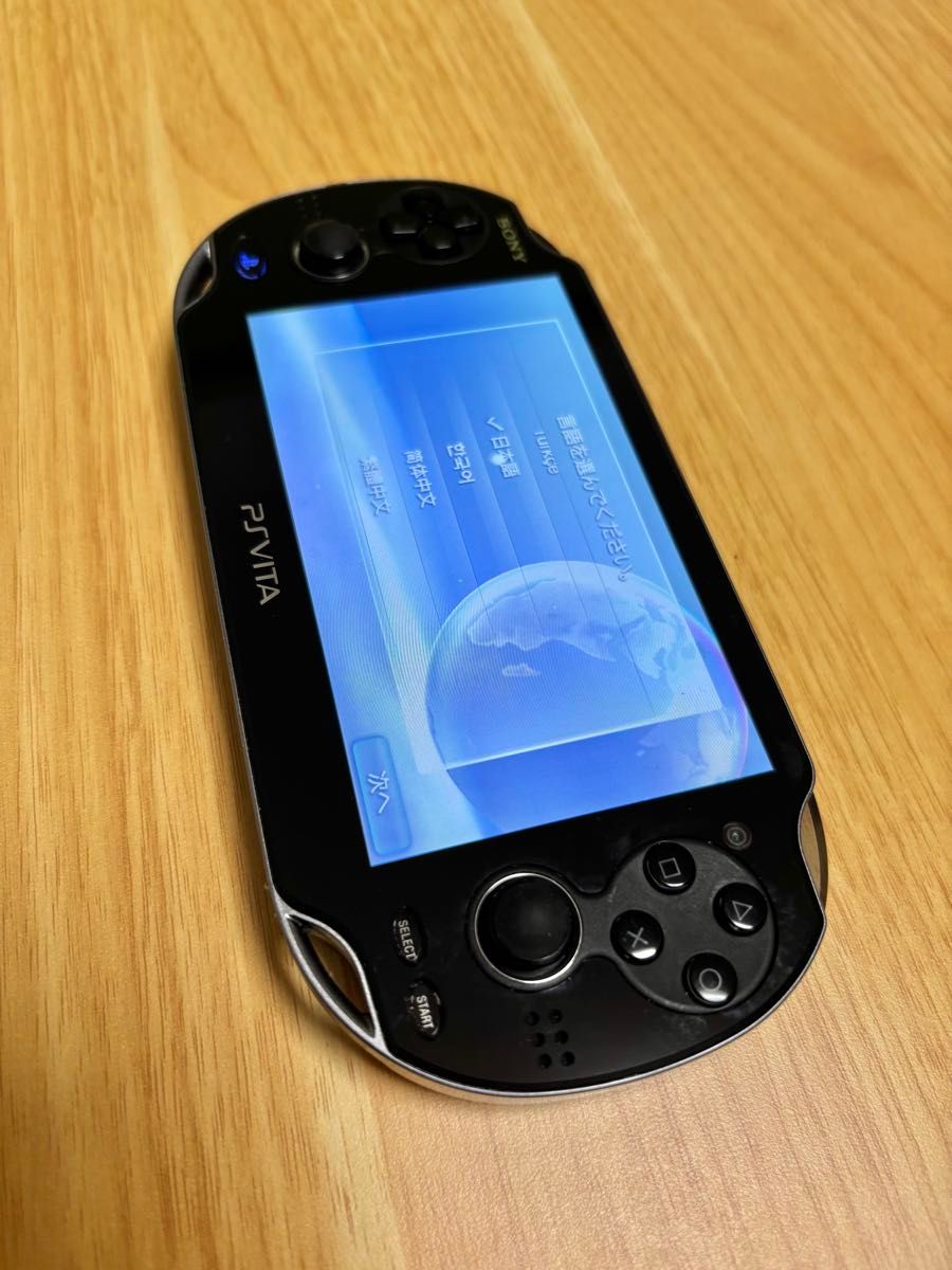 初期化済み・動作良好】PS Vita 本体のみ ブラック PCH-1100 初期化済み・動作良好】PS Vita 本体のみ ブラック PCH-1100