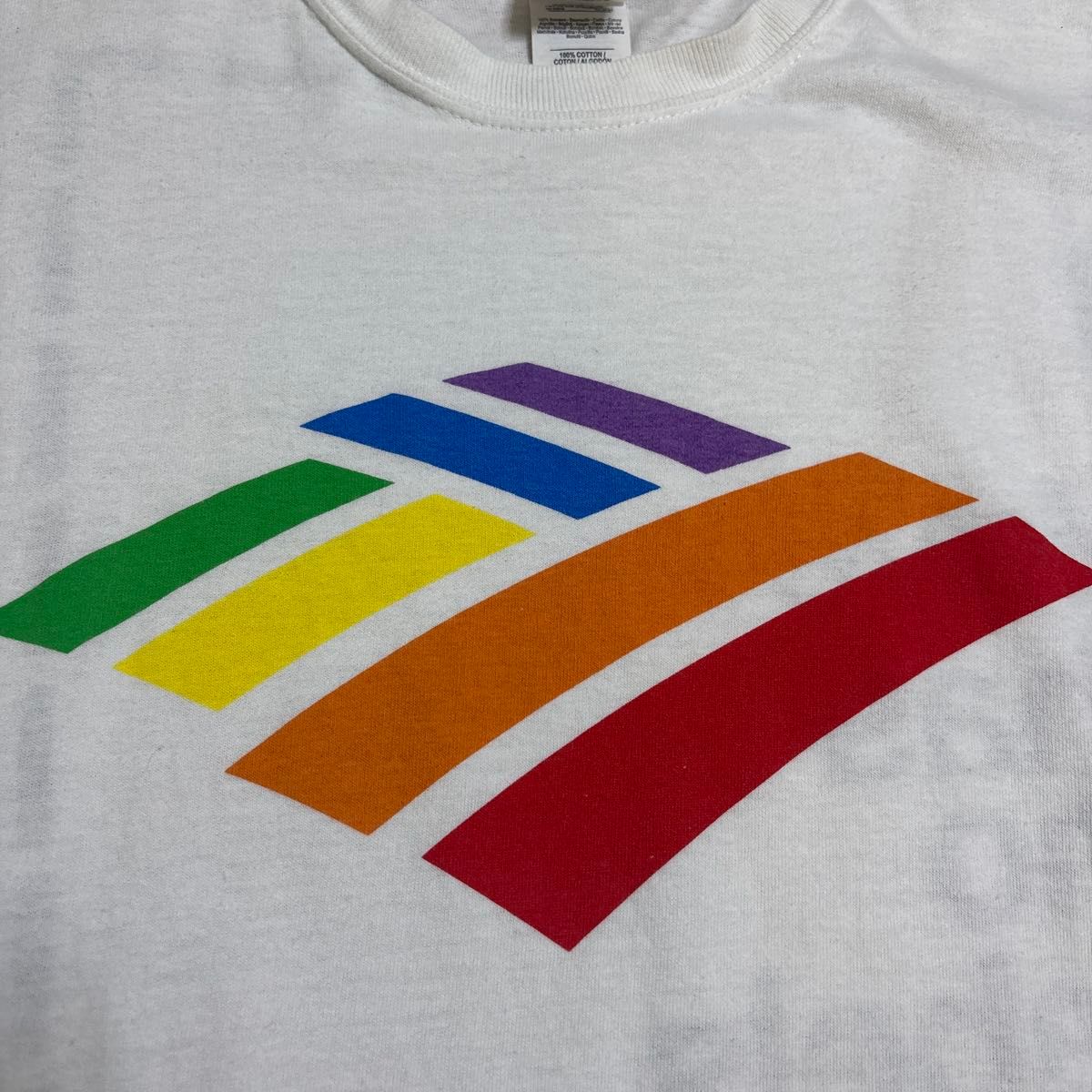 00s バンクオブアメリカ 両面プリント オールド 企業物 Tシャツ 00s バンクオブアメリカ 両面プリント オールド 企業物 Tシャツ