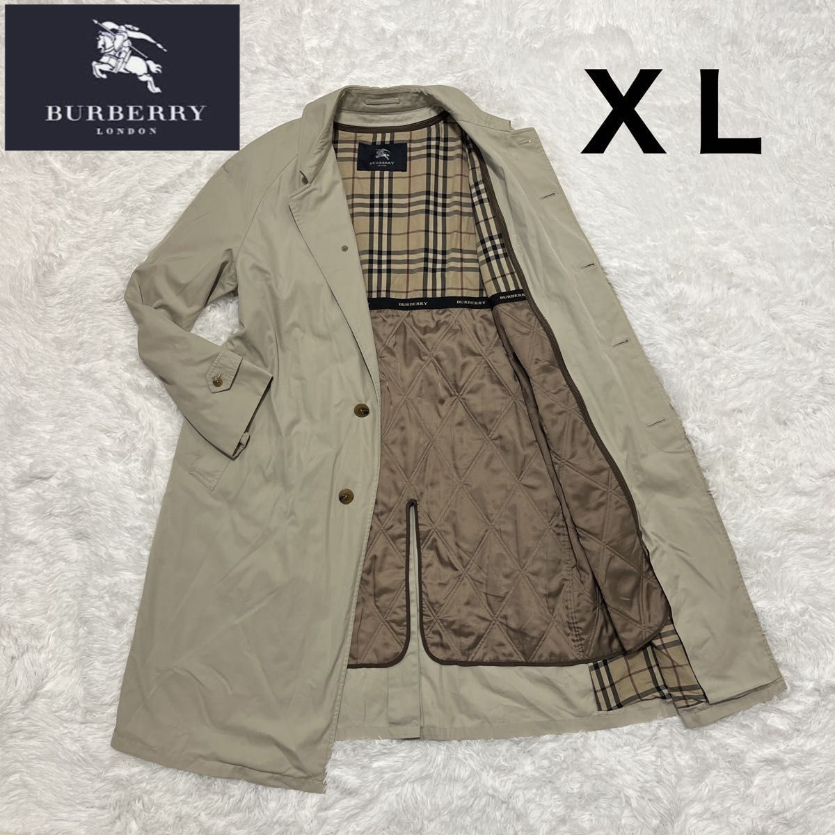 BURBERRY LONDON ステンカラーコート ベージュ 180 メンズ 三陽 BURBERRY LONDON ステンカラーコート ベージュ 180 メンズ 三陽