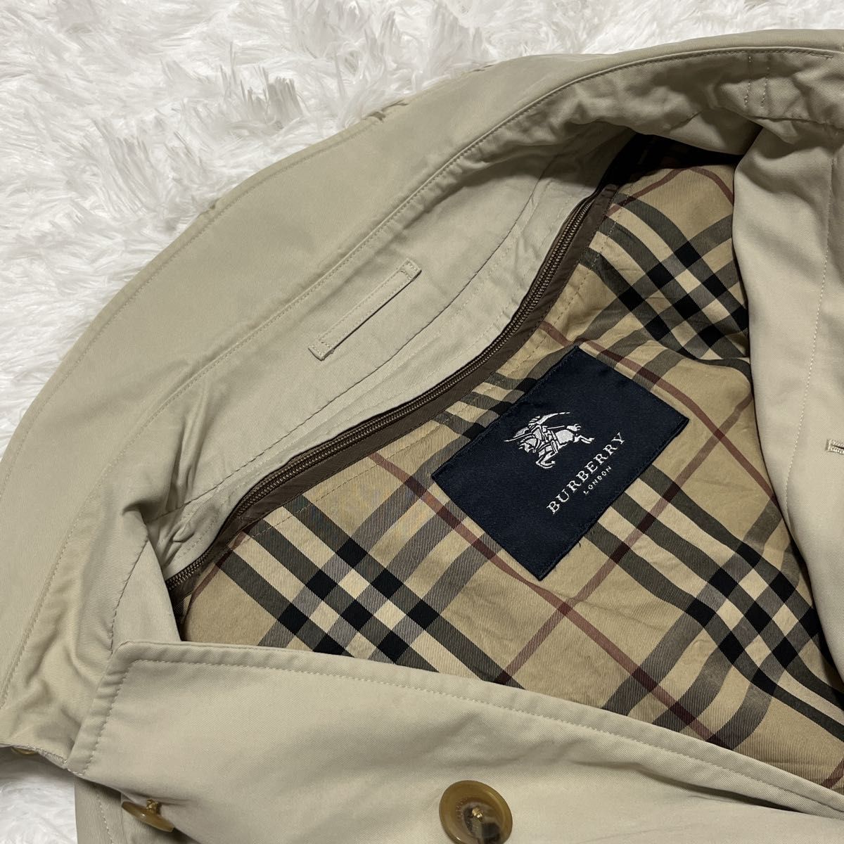BURBERRY LONDON ステンカラーコート ベージュ 180 メンズ 三陽 BURBERRY LONDON ステンカラーコート ベージュ 180 メンズ 三陽