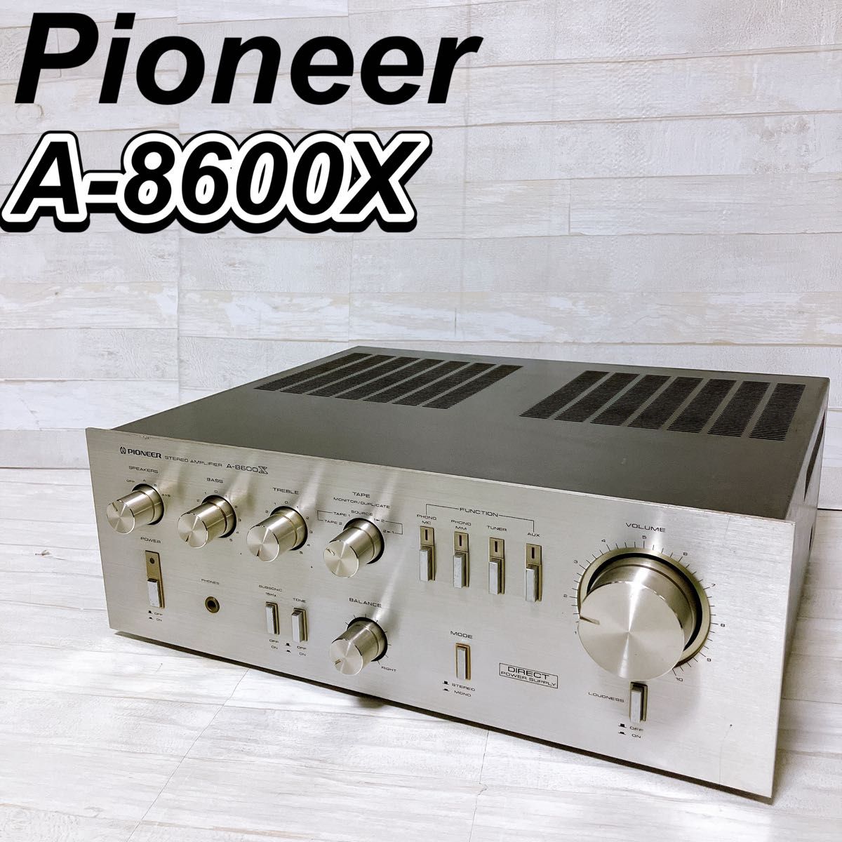 Pioneer パイオニア プリメインアンプ A-8600X ステレオアンプ Pioneer パイオニア プリメインアンプ A-8600X ステレオアンプ