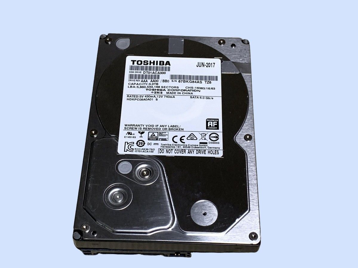 M6445 TOSHIBA DT01ACA300 3TB 3 5 HDD SATA 「注意」ジャンク M6445 TOSHIBA DT01ACA300 3TB 3 5 HDD SATA 「注意」ジャンク
