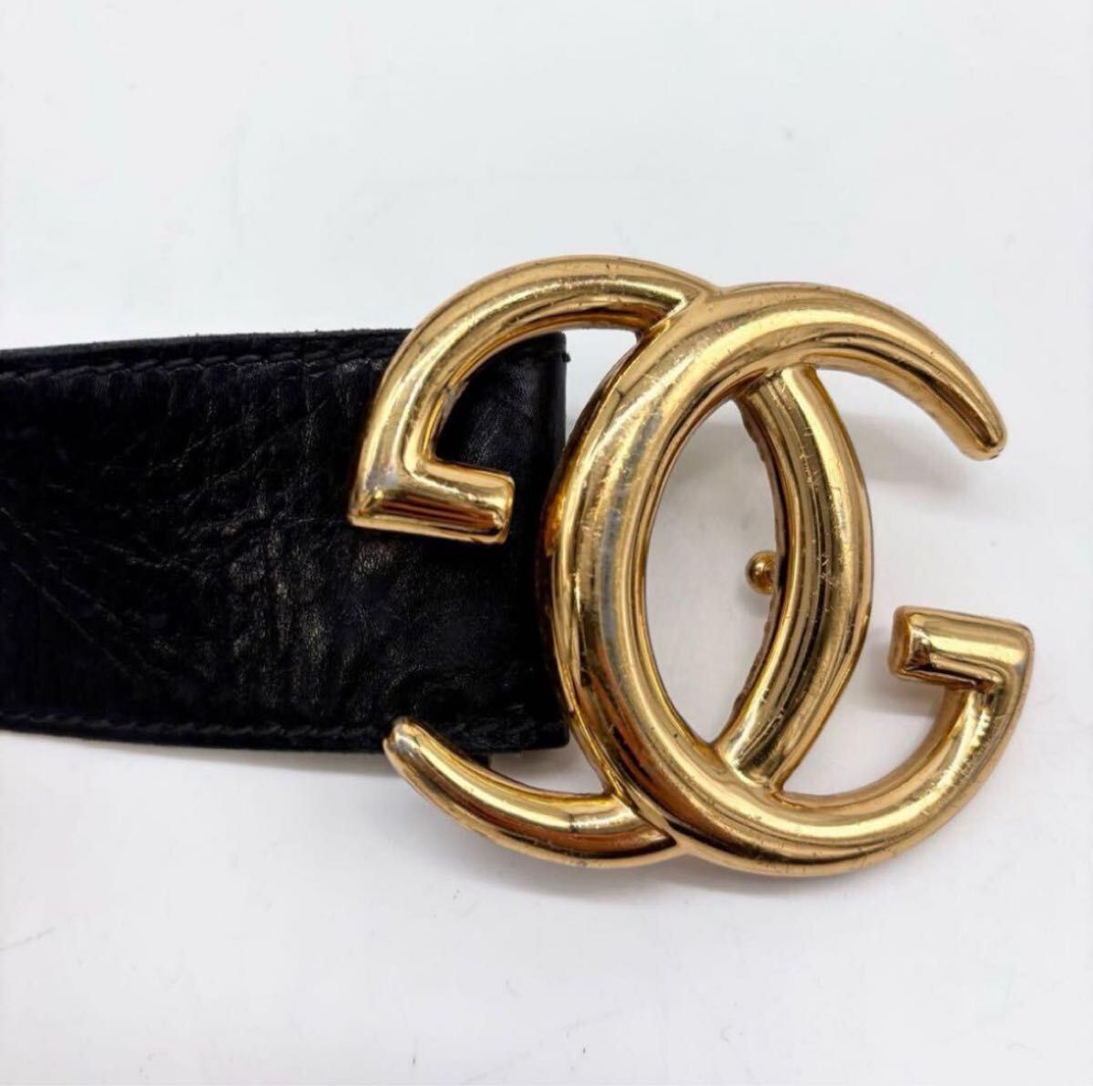 GUCCI グッチ ベルト レザー ゴールド リバーシブル ブラック GUCCI グッチ ベルト レザー ゴールド リバーシブル ブラック