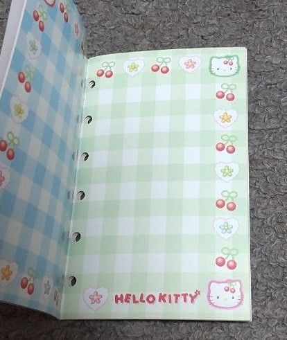 キティ シール帳 手帳 6穴 さくらんぼ 平成レトロ レトロ 平成 キティ シール帳 手帳 6穴 さくらんぼ 平成レトロ レトロ 平成