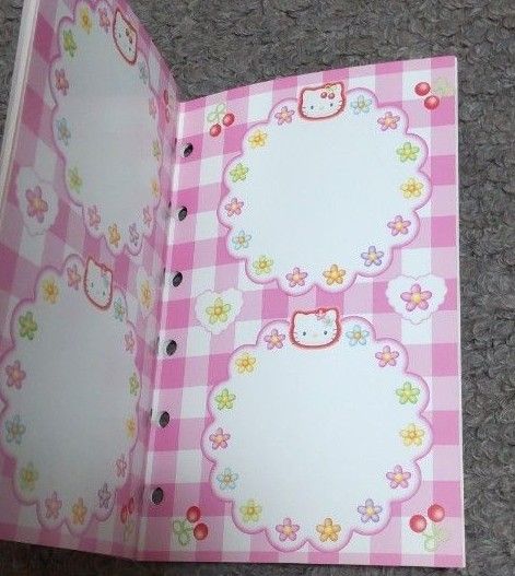 キティ シール帳 手帳 6穴 さくらんぼ 平成レトロ レトロ 平成 キティ シール帳 手帳 6穴 さくらんぼ 平成レトロ レトロ 平成