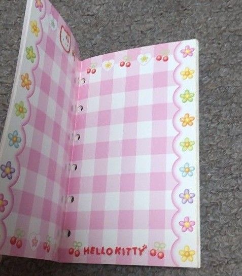 キティ シール帳 手帳 6穴 さくらんぼ 平成レトロ レトロ 平成 キティ シール帳 手帳 6穴 さくらんぼ 平成レトロ レトロ 平成