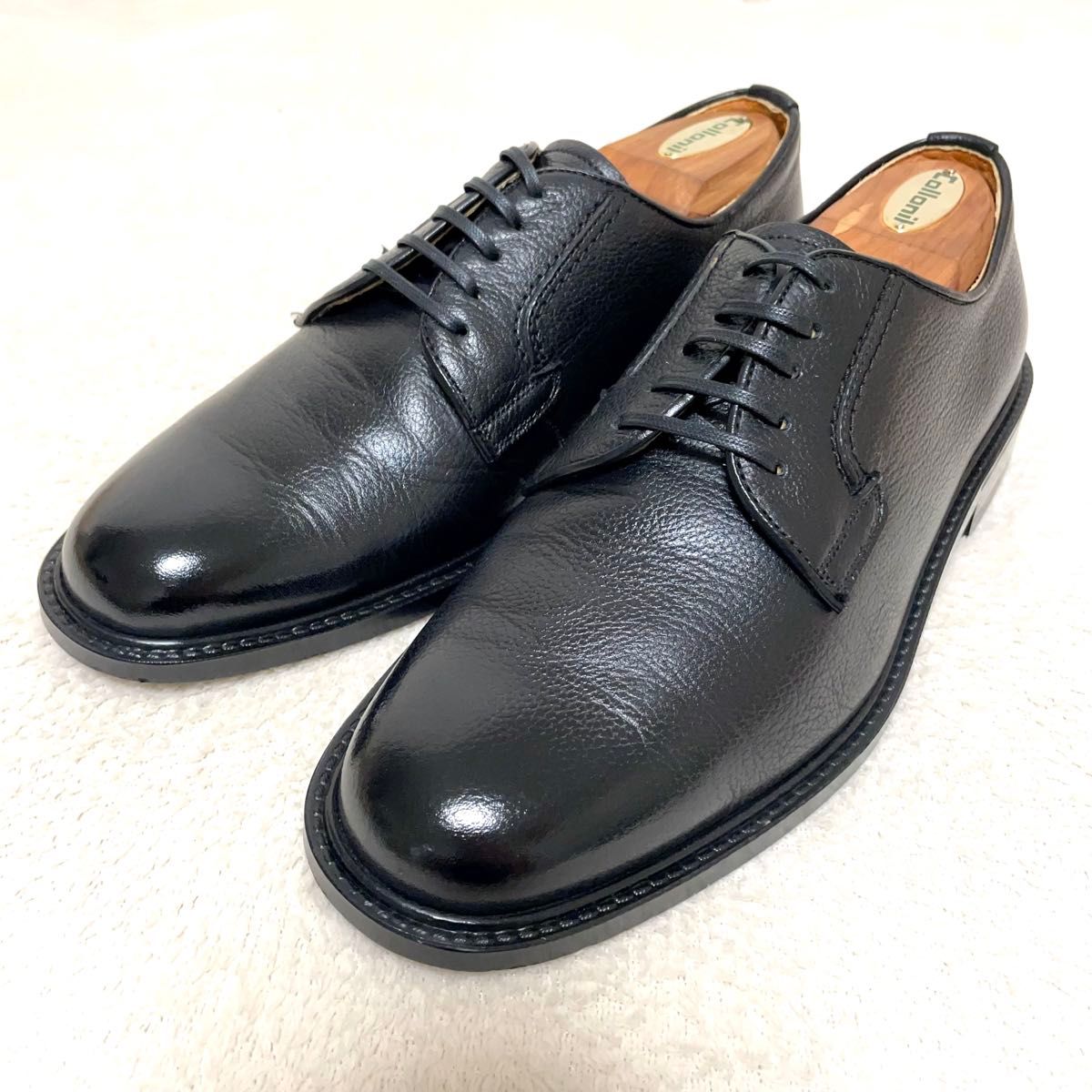 Kenford ケンフォード K135 プレーントゥ シボ革 25 5 ブラック Kenford ケンフォード K135 プレーントゥ シボ革 25 5 ブラック