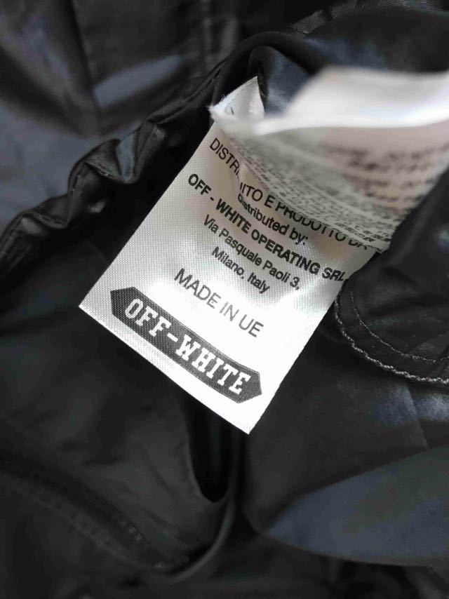正規 OFF-WHITE オフホワイト ナイロンコート-