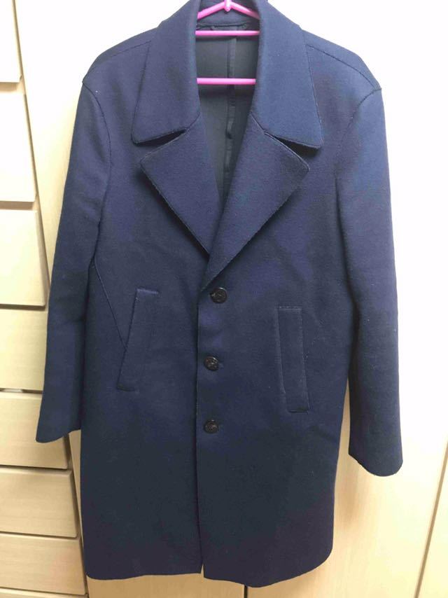 国内正規 18AW Neil Barrett ニールバレット チェスターコート 46 紺 ニールバレットジャパンタグ付き国内正規品 PBCA188Z F006_画像1