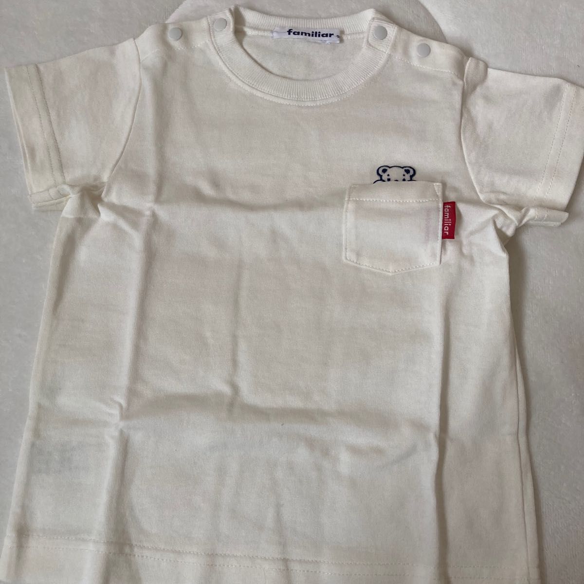 familiar】ファミリア 半袖Tシャツ シンプル ワンポイント familiar】ファミリア 半袖Tシャツ シンプル ワンポイント