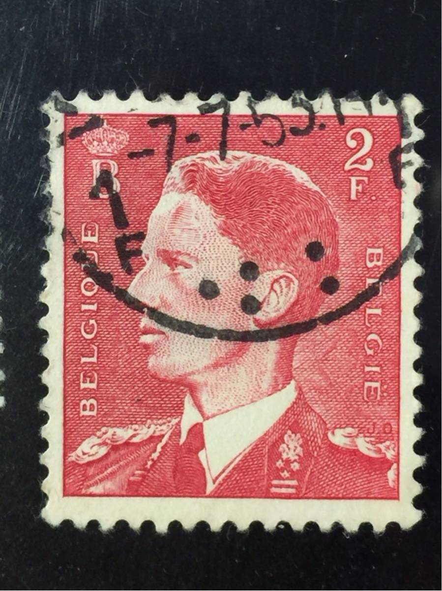 ベルギー切手★ ボードゥイン王、1952-58年 1952年_画像1