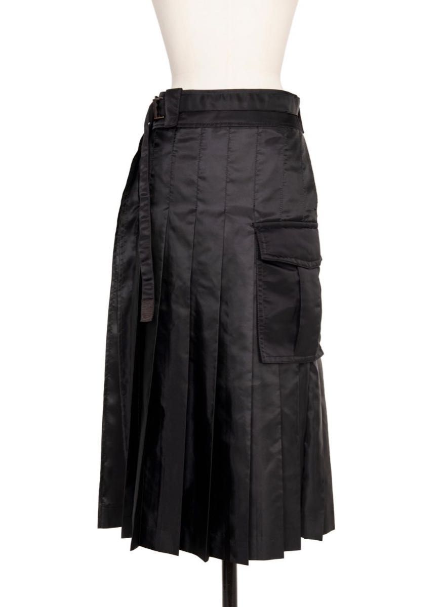 美品】sacai Nylon Twill Skirt ナイロンツイルスカート サイズ1 美品】sacai Nylon Twill Skirt ナイロンツイルスカート サイズ1