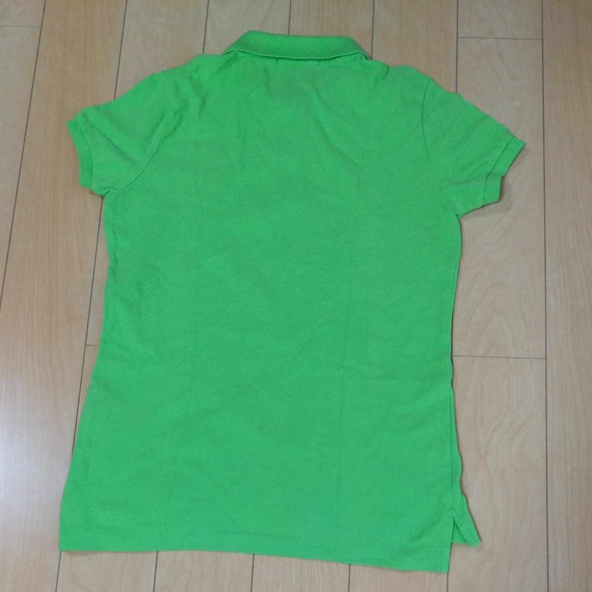 RALPH LAUREN ポロシャツ レディース グリーン ピンクロゴ XS RALPH LAUREN ポロシャツ レディース グリーン ピンクロゴ XS