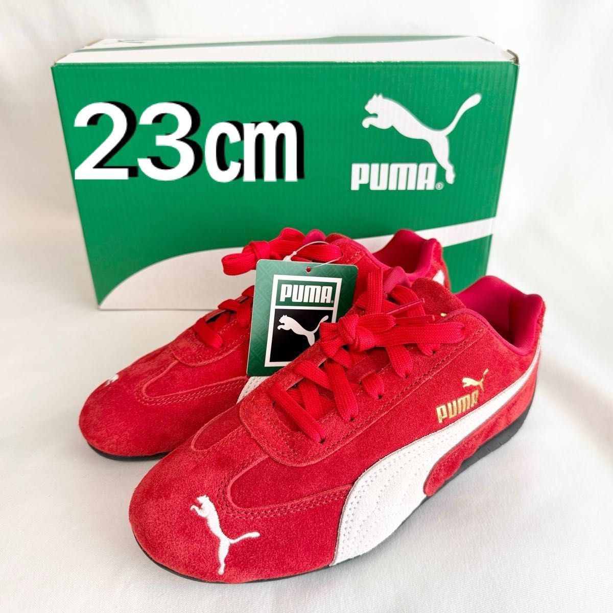 Puma レッド スピードキャット スエード ローカットスニーカー 23センチ PUMA SPEED CAT OG プーマ スピードキャット 赤 23 スエード