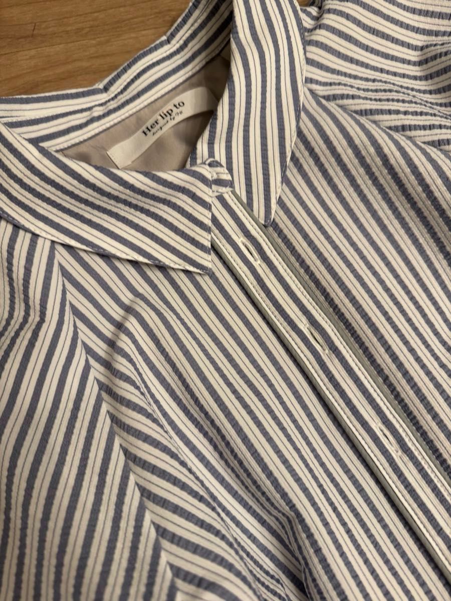 herlipto Volume Sleeve Stripe Dress M|Yahoo!フリマ(旧 herlipto Volume Sleeve Stripe Dress M|Yahoo!フリマ(旧