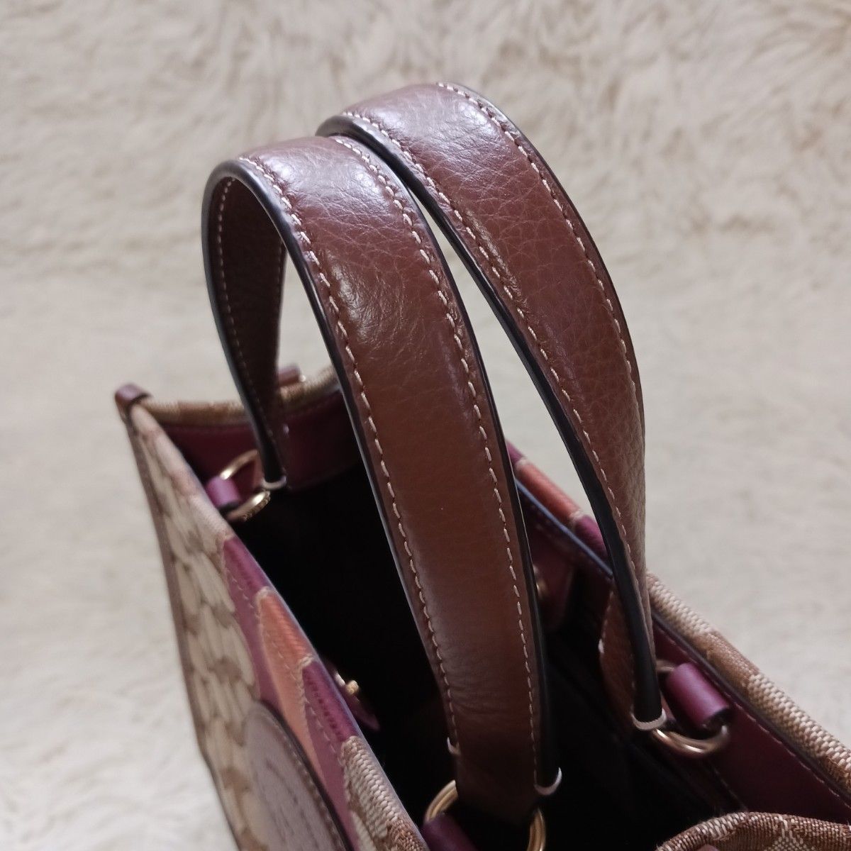 未使用級】コーチ デンプシー シグネチャー 2way ハンドバッグ 未使用級】コーチ デンプシー シグネチャー 2way ハンドバッグ