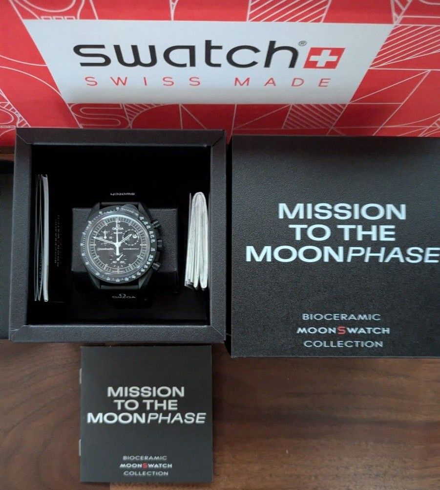 Snoopy x OMEGA x Swatch MoonSwatch Black付属品完備 4月購入 Snoopy x OMEGA x Swatch MoonSwatch Black付属品完備 4月購入